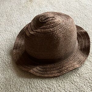Small Brown Woven Hat